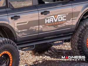 Ford Bronco Nerf Bars - 4 Door - HN2 - Textured Black - Havoc 